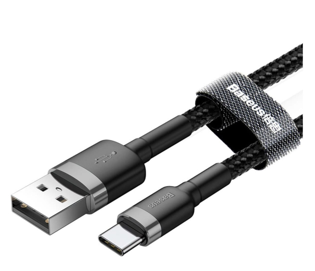 BASEUS Kabel USB - USB-C Cafule 3A 1m szaro - czarny CATKLF-BG1 - 1266439 - zdjęcie 3